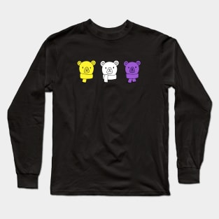 Nonbinary Cute Bears Long Sleeve T-Shirt